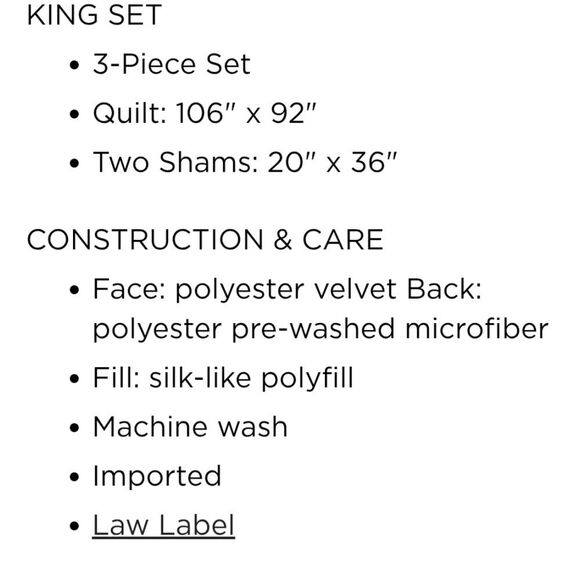 Koolaburra By Ugg Bentley King Quilt Set- Silver - Picture 7 of 12